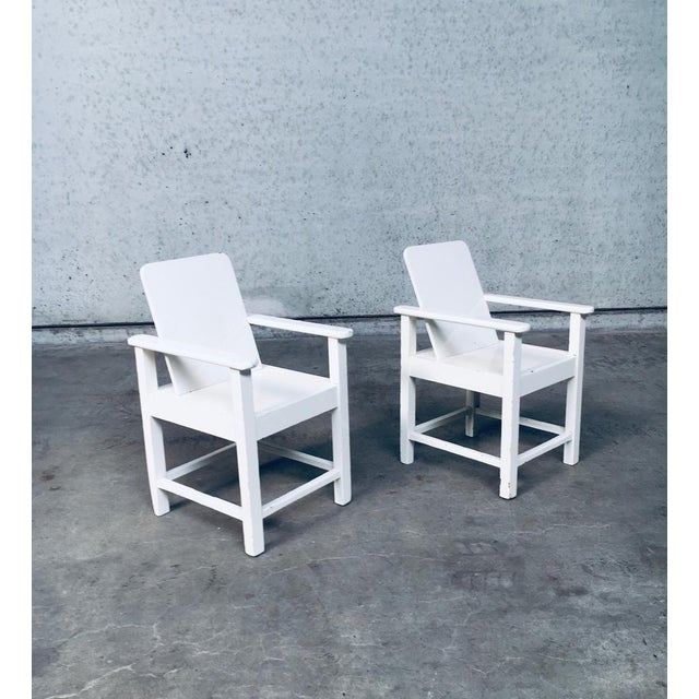 Set of Art Deco Handmade Childrens Armchair Set, Belgium, 1920s For Sale - Image 17 of 18