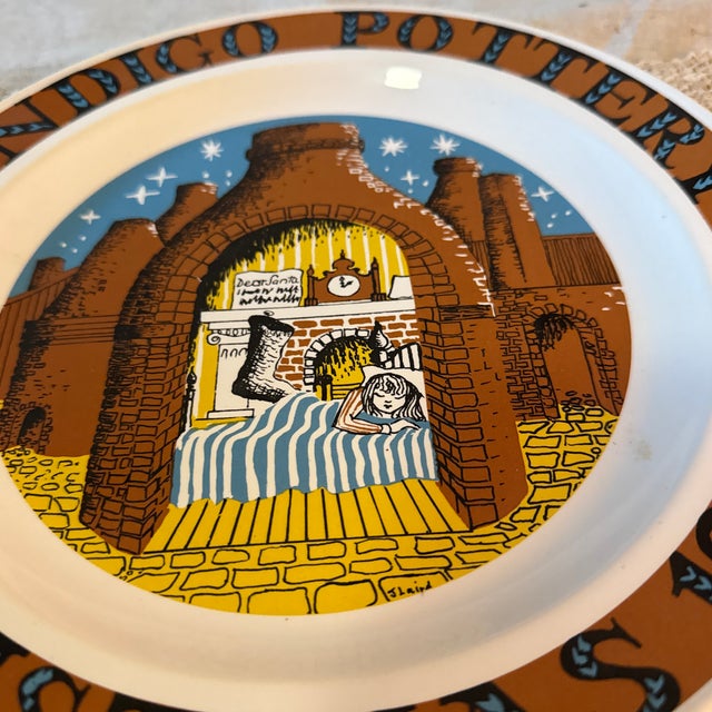 Bendigo Pottery Annual Christmas Plate, 1990 — Australian Studio Pottery A charming piece of Australian ceramic heritage,...