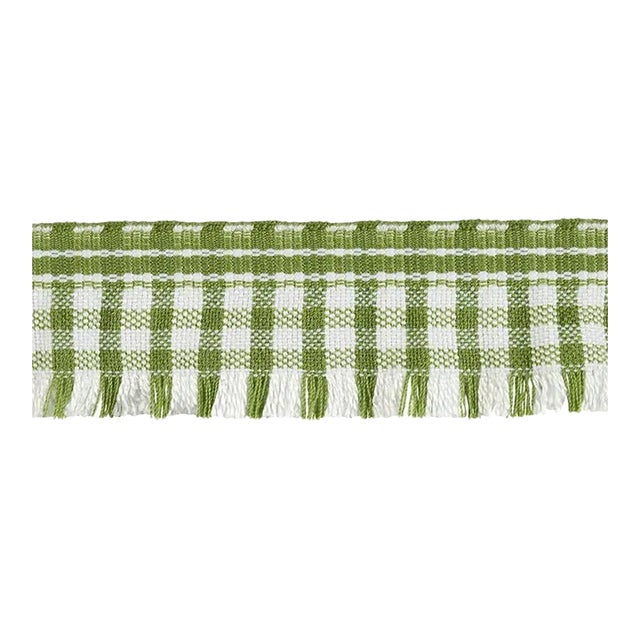 Sample - Schumacher Rosaly Tape in Green For Sale