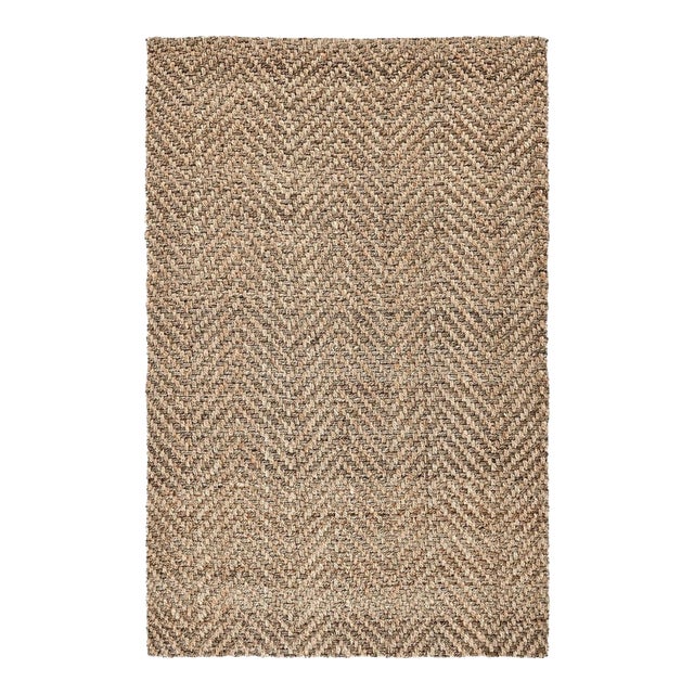 Chevron Natural Jute Rug - 8 X 10 For Sale