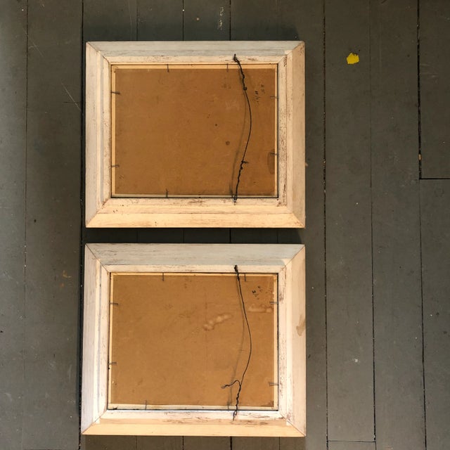 1960’s Peruvian Folk Art Paintings Children in Festive Garb Signed Original Frames-A Pair For Sale In Philadelphia - Image 6 of 7