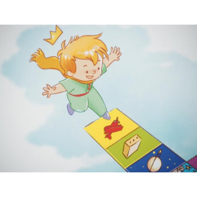 Antoine De Saint-Exupery, Le Petit Prince joue à la marelle, Lithograph For Sale - Image 4 of 6