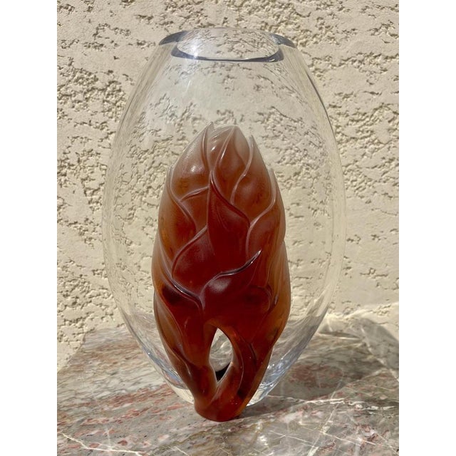Martinique Vase from Lalique For Sale - Image 3 of 9