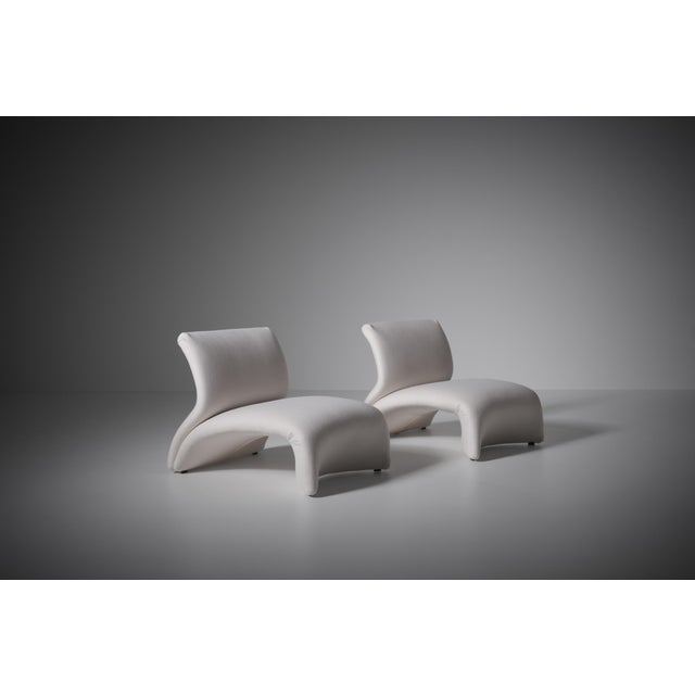 Rare pair of ‘Kaïdo’ Lounge chairs by by Kwok Hoï Chan for Steiner from 1968. Fantastic sensual and soft design. Kwok Hoï...