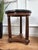 French Empire Gueridon Side Table with Tripod Columns Brass and Marble Top, 1890s For Sale - Image 4 of 7