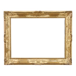 20th Century Italian Lacquered and Gilded Frame, 1950s For Sale