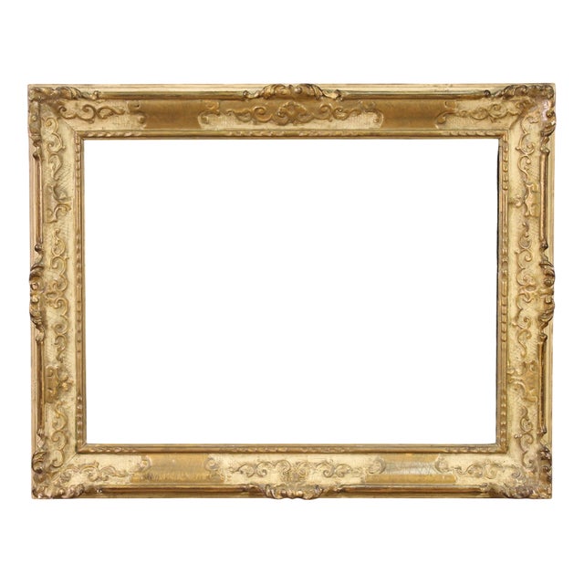 20th Century Italian Lacquered and Gilded Frame, 1950s For Sale