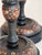 Pair Kashmiri Lacquer Papier-Mâché Candlestick Lamps For Sale - Image 9 of 10