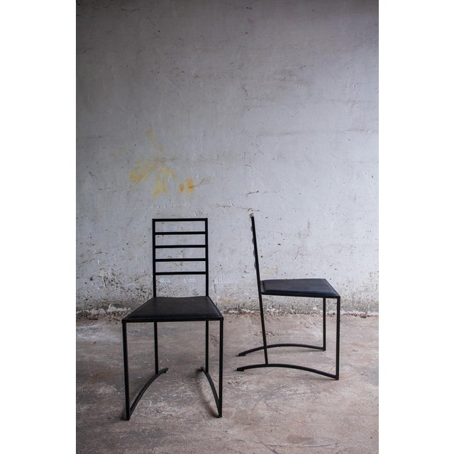 Metal Vintage Dining Chair in Metal For Sale - Image 7 of 14