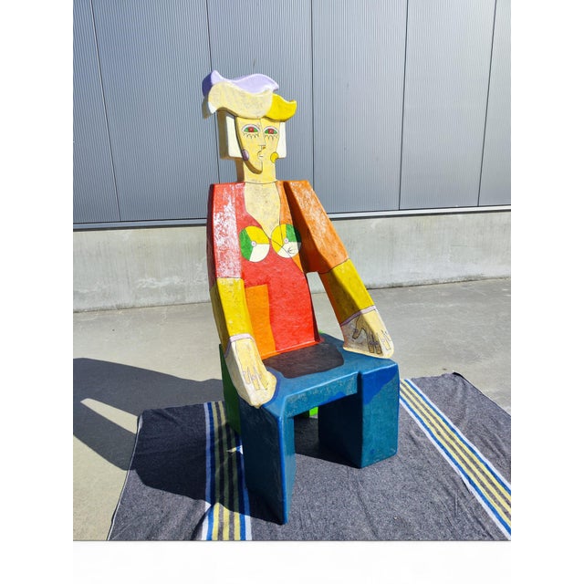 Sculptural Chair and Table by Ludo Huys, 1990s, Set of 2 For Sale - Image 15 of 17