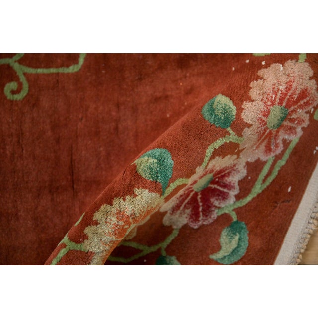 Old New House Vintage Art Deco Rug Mat - 2' x 2'11" For Sale - Image 4 of 7