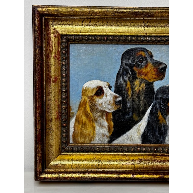 The Faithful Companions – Trio of Cocker Spaniels, Oil Painting in the Manner of Maud Alice Earl For Sale - Image 4 of 18