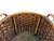 Wood Vintage Handwoven Split Bamboo Gathering Basket With Bentwood Handles For Sale - Image 7 of 9