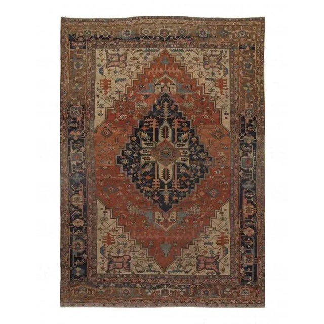 Pasargad Rust Persain Antique Serapi - 11' 3'' X 16' 6'' For Sale - Image 4 of 4