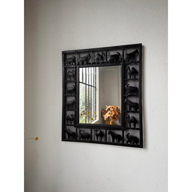 Wrought Iron Mirror, Les Marolles, 1950s For Sale - Image 18 of 18