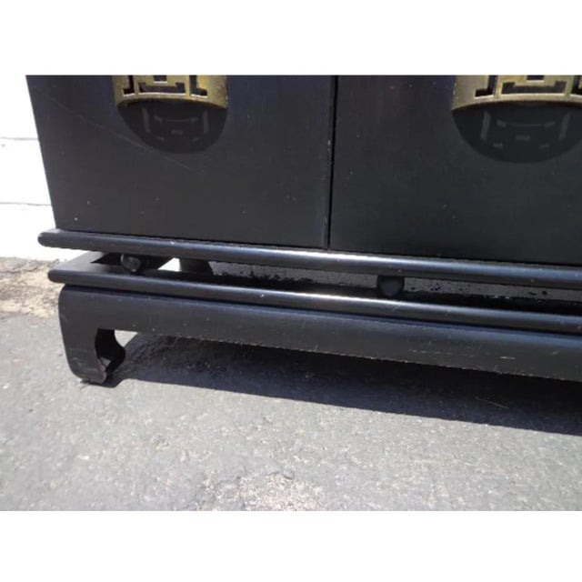 Wood 1960s Vintage Asian Cabinet Console For Sale - Image 7 of 7