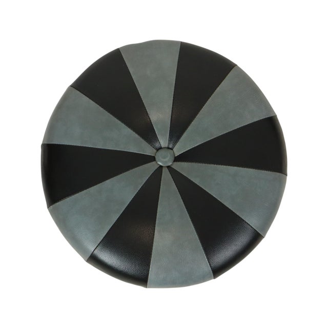 Vintage Round Pouf, 1960s For Sale - Image 3 of 14