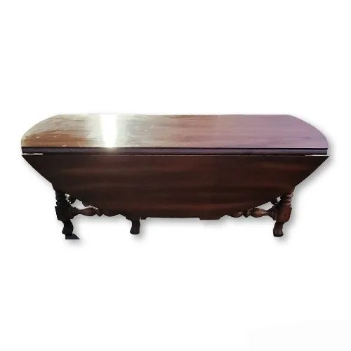 1970s Vintage Drop Leaf Wooden Coffee Table For Sale In Atlanta - Image 6 of 7