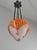 French Art Deco Pendant Light by Le Verre Francais Schneider - 1925 Cameo Lantern France For Sale - Image 6 of 15