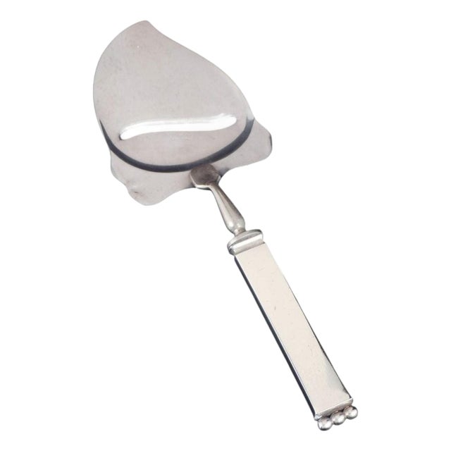 Art Deco Cheese Slicer in Silver and Stainless Steel by Evald Nielsen, 1930s For Sale