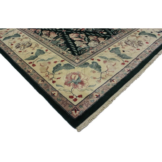 Vintage Garden Trellis Chinese Rug with English Country Charm and Chintz Style 07'10 x 09'06. Drawing inspiration from...