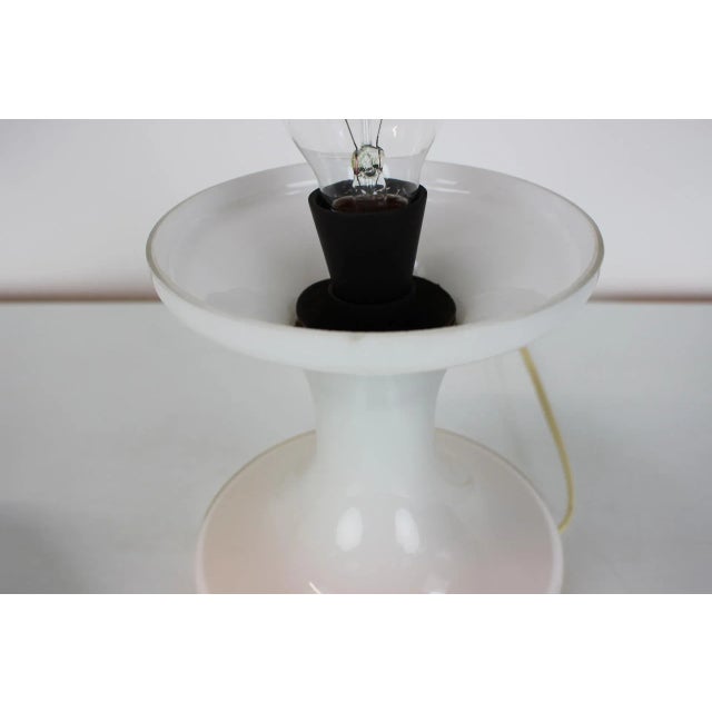 Glass Glass Table Lamp by Valasske Mezirici, 1970s For Sale - Image 7 of 10