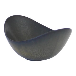 Circa 1950 Gunnar Nylund for Rörstrand ARO Swedish Blue Dish or Bowl For Sale