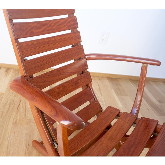 Tricomfort Madein France SOLID Rosewood Adjustable Chairs Folding Table Outdoor For Sale - Image 10 of 18