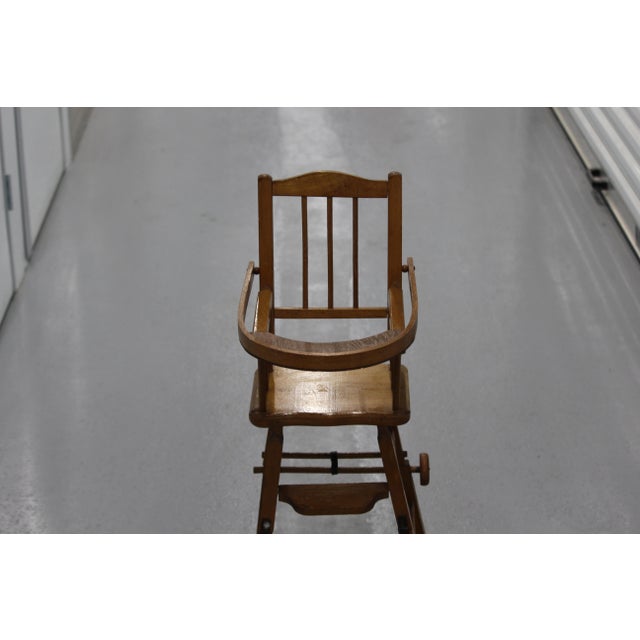 Wooden Doll High Chair, 1970s For Sale - Image 12 of 18