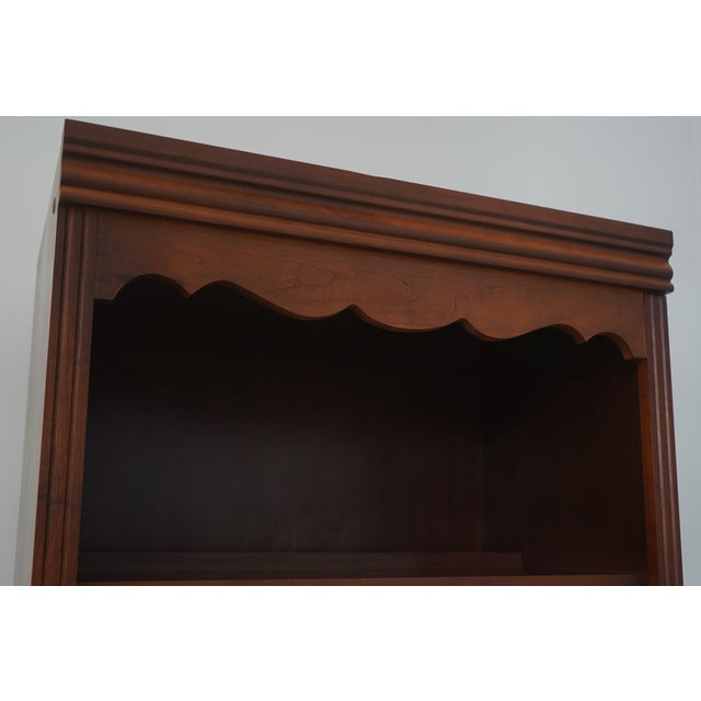 Broyhill Broyhill Cherry Open Bookcase Wall Unit Cabinet For Sale - Image 4 of 16