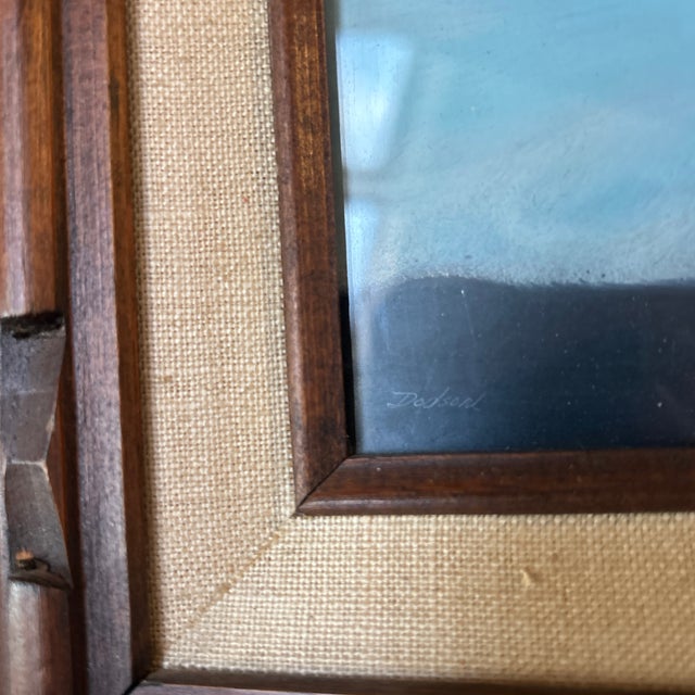 1970s 1970’s Original Abstract Expressionist Watercolor Landscape Painting For Sale - Image 5 of 5