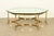 LaBarge Hollywood Regency Brass and Glass Hooved Feet Cocktail Table, Circa 1960s For Sale - Image 14 of 14