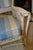 1970s Vintage White Wicker Wing Back Arm Chair W/ Blue Cushions & Coil Sprung Seat For Sale - Image 5 of 18