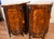 1890s Antique French Louis XV Burl Walnut Marble Top Pair of Cabinets Credenzas For Sale - Image 15 of 18