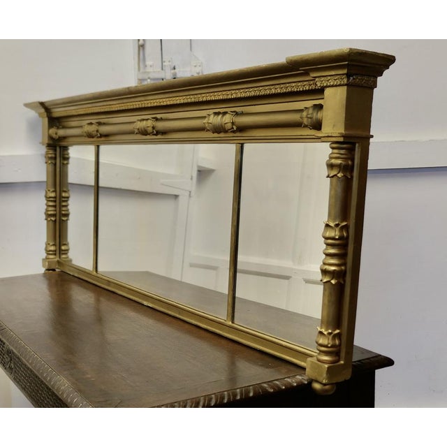 Regency Triple Plate Gilt Mirror For Sale - Image 6 of 7