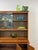 Vintage Hutch by Paine Furniture MCM China Cabinet, Parquet Doors, Glass Sliding For Sale - Image 15 of 18