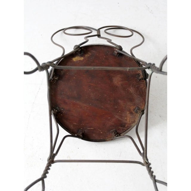 Antique Ice Cream Parlor Chair For Sale - Image 9 of 13