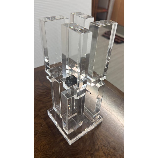Design Plus Gallery presents the Crystal Motion Vase with Box from HOYA, Japan. The vase is a modernist, geometric art...
