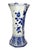 Large Vintage Hand-Painted Trumpet Vase by W.G. Andringa for Royal Delft, 1977 For Sale - Image 4 of 17