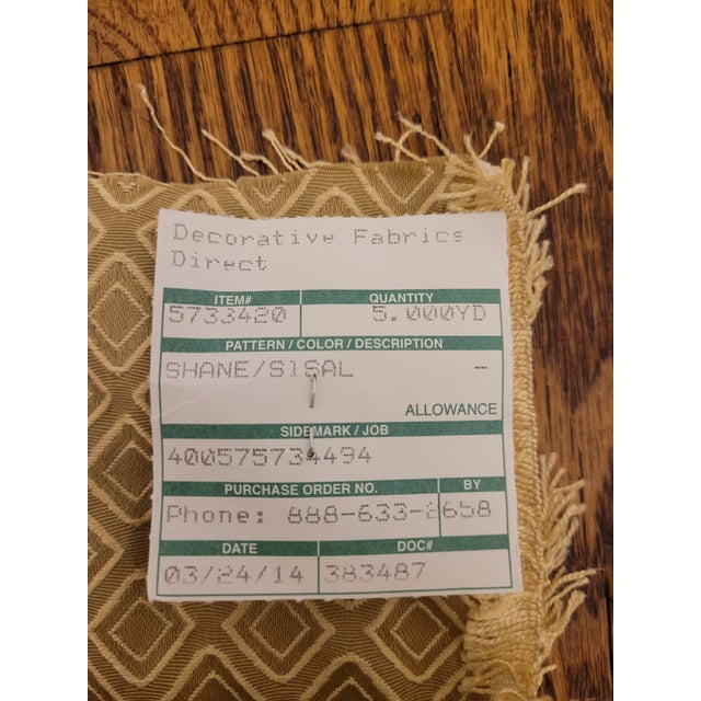 Gold Diamond Print Fabric- 5 Yards For Sale In Washington DC - Image 6 of 6