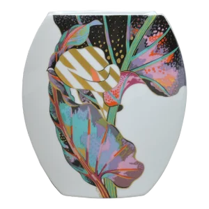 1980s Large Jan Van Der Vaart Porcelain Taurus Vase for Rosenthal Studio Line