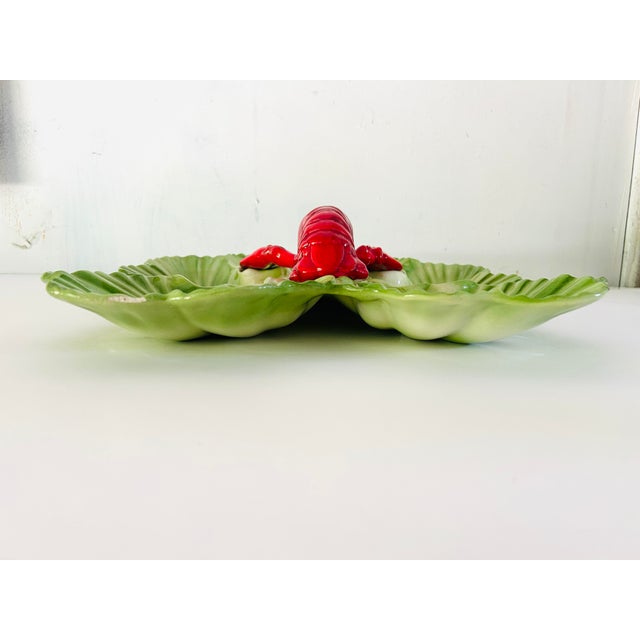 1950s 1950's Brad Keeler California Pottery Large Sectional Lobster Dish/Tray For Sale - Image 5 of 7