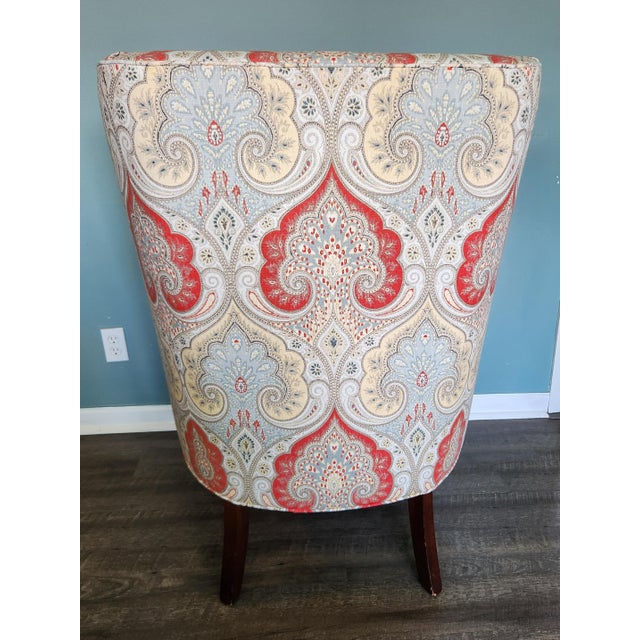 Pair of Authentic Thibaut Monterey Wing Chairs For Sale - Image 9 of 17