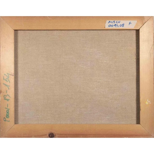 Franco Marzilli, Seaview, Oil Painting, 1970s For Sale - Image 4 of 5