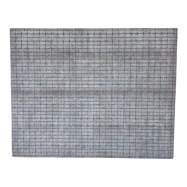Silk and Wool Modern Style Rug , 8' X 10' For Sale