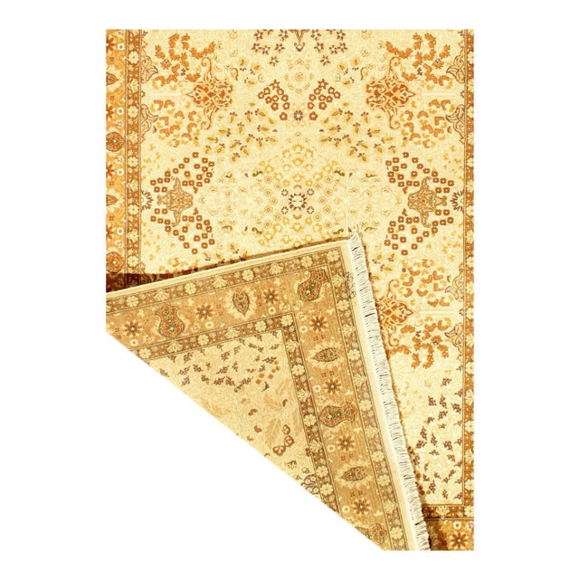 2020s Pasargad Beige Fine Amritsar Design Rug For Sale - Image 4 of 6
