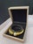 Bochic “Orient” Vintage Pearl & Sapphire Dragon Bangle Set In 18K Gold & Silver Dragon motif Vintage White Pearl Natural...