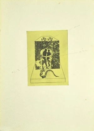 Danilo Bergamo, Adamo and Eva, Etching on Cardboard, 1970s