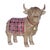 Modern Highland Cow Winter Figurine (Set of 2) For Sale - Image 3 of 6