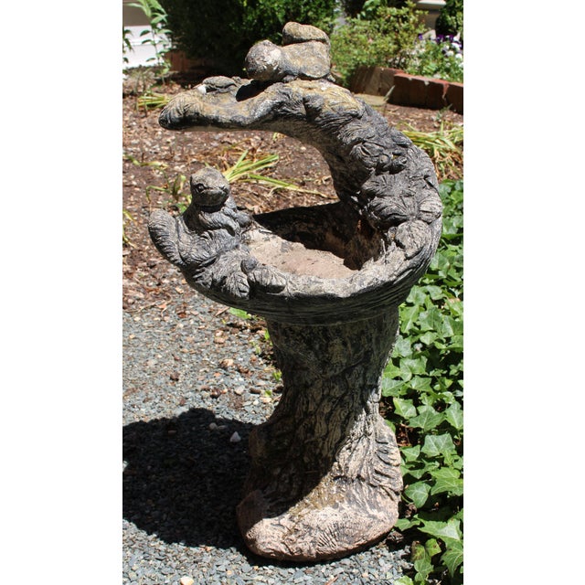 English Mid-20th Century English Cast Stone Birdbath For Sale - Image 3 of 5